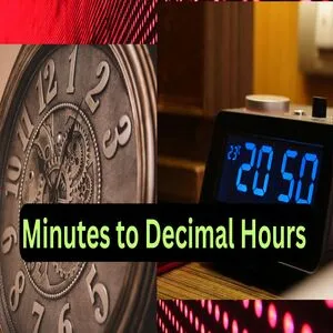 Minutes to Decimal Hours calculator