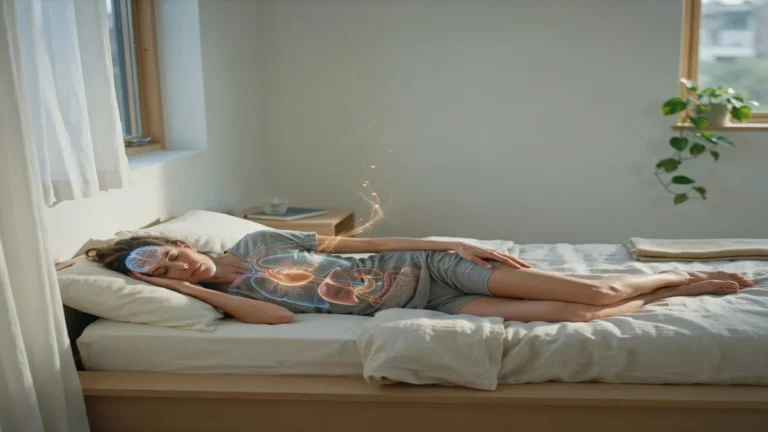 What is BMR? Illustration of a person sleeping while the brain, heart, and lungs use energy, showing how the body burns calories at rest.