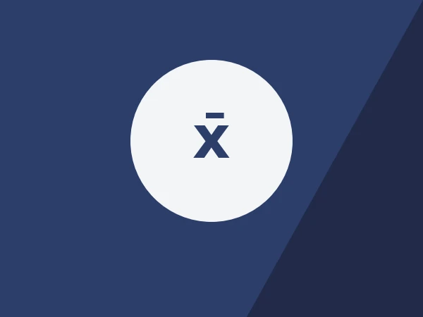 Mean Median Mode Calculator icon — free online calculator